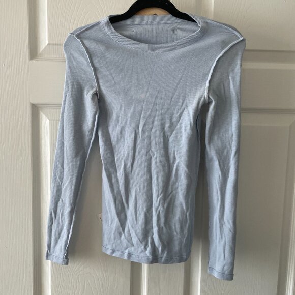 Enza Costa | Silk Knit Long Sleeve Tuck Top - Picture 9 of 11